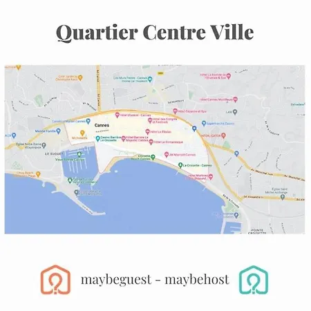 A017-charmant 2 Pieces A 200m De La Croisette Διαμέρισμα *